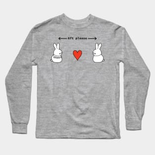 Social Distancing Bunnies at Easter Long Sleeve T-Shirt